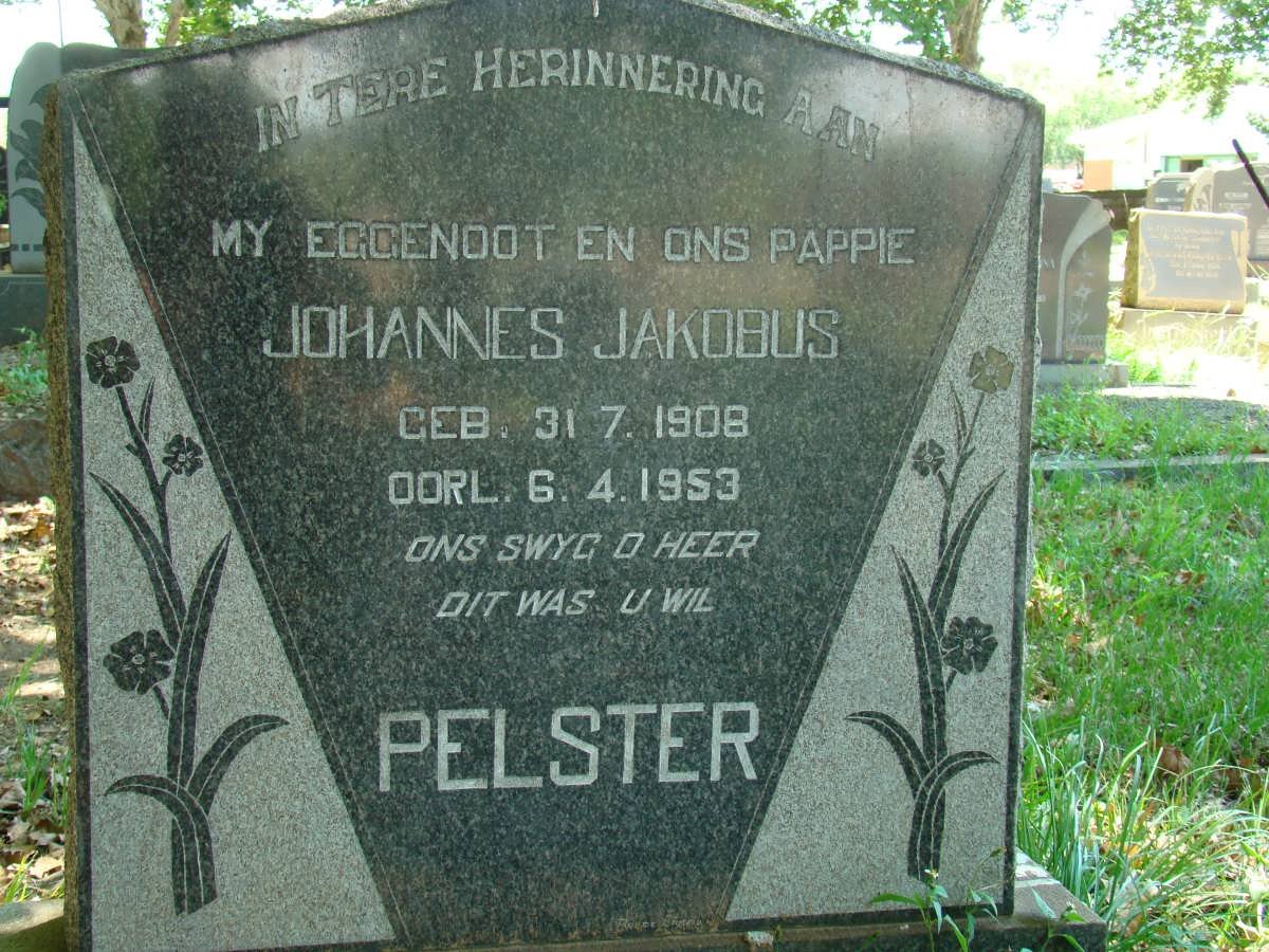 PELSTER Johannes Jakobus 1908-1953