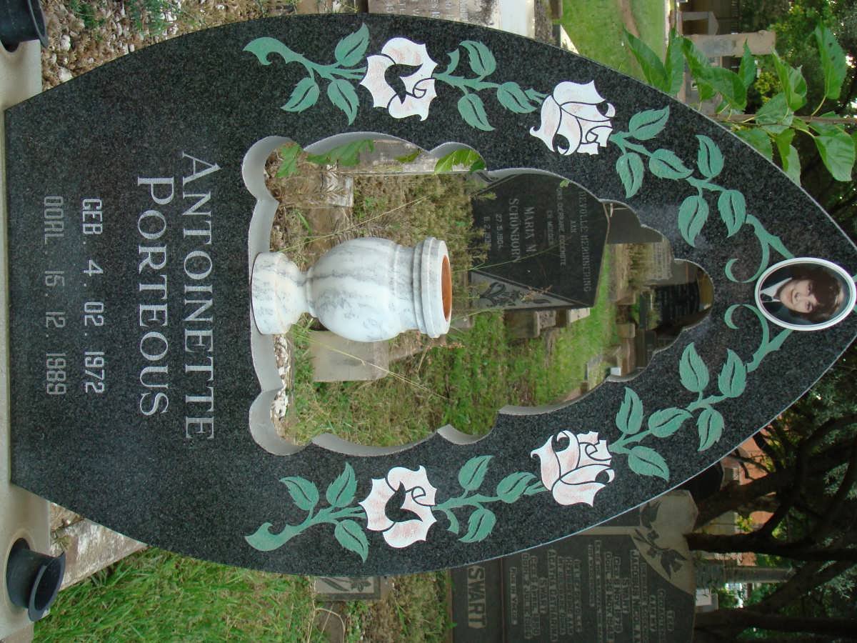 PORTEOUS Antoinette 1972-1989