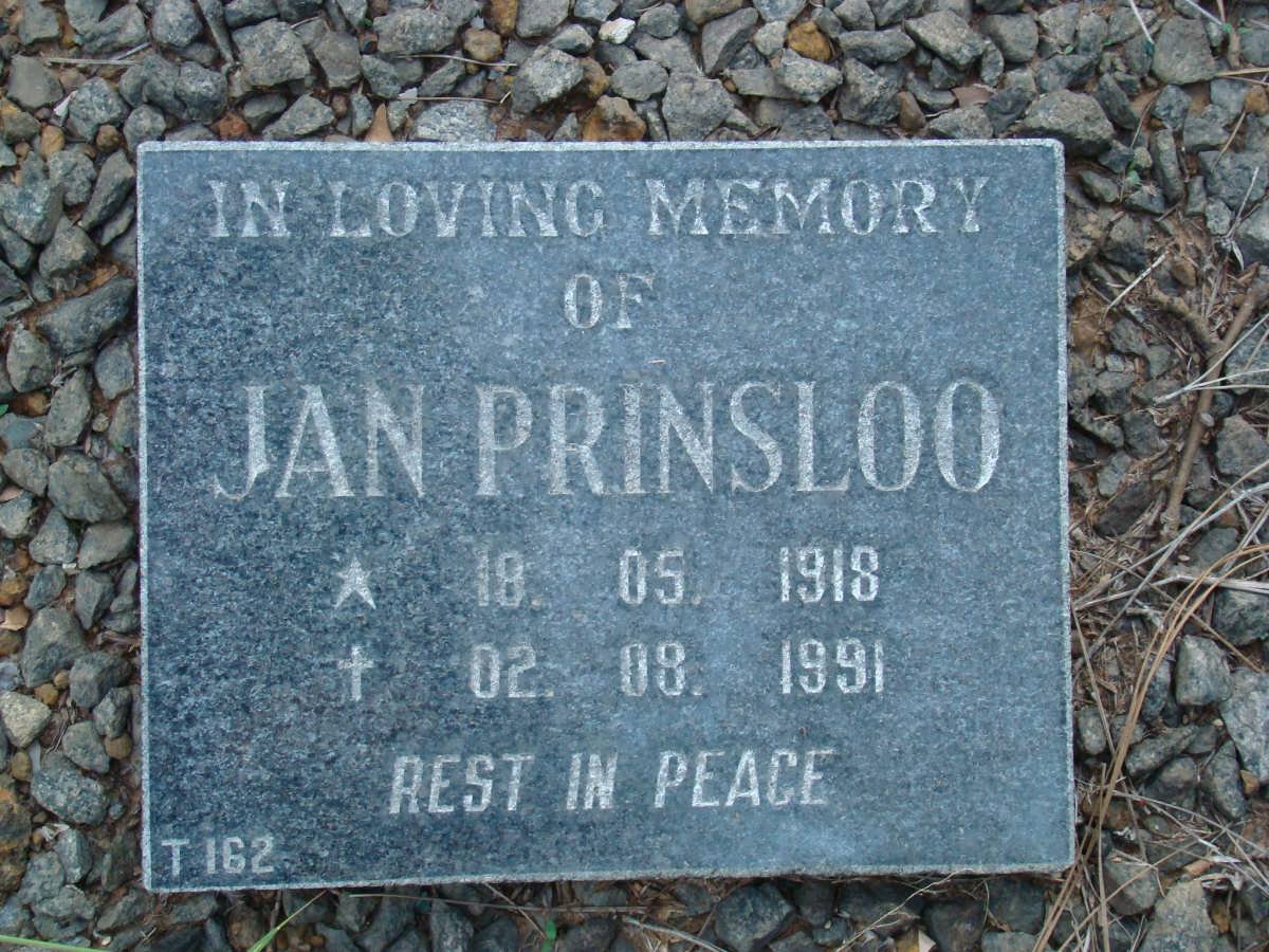 PRINSLOO Jan 1918-1991