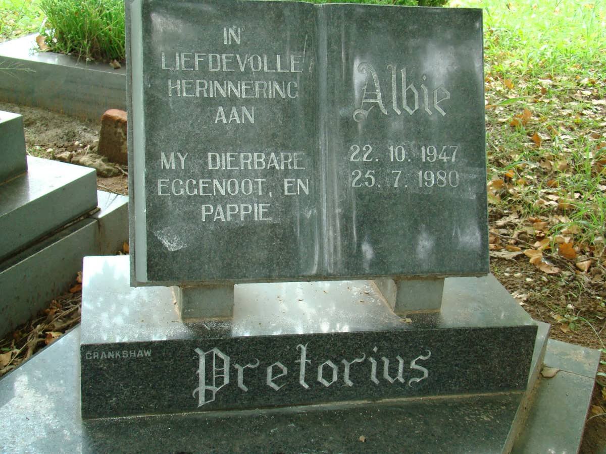 PRETORIUS Albie 1947-1980