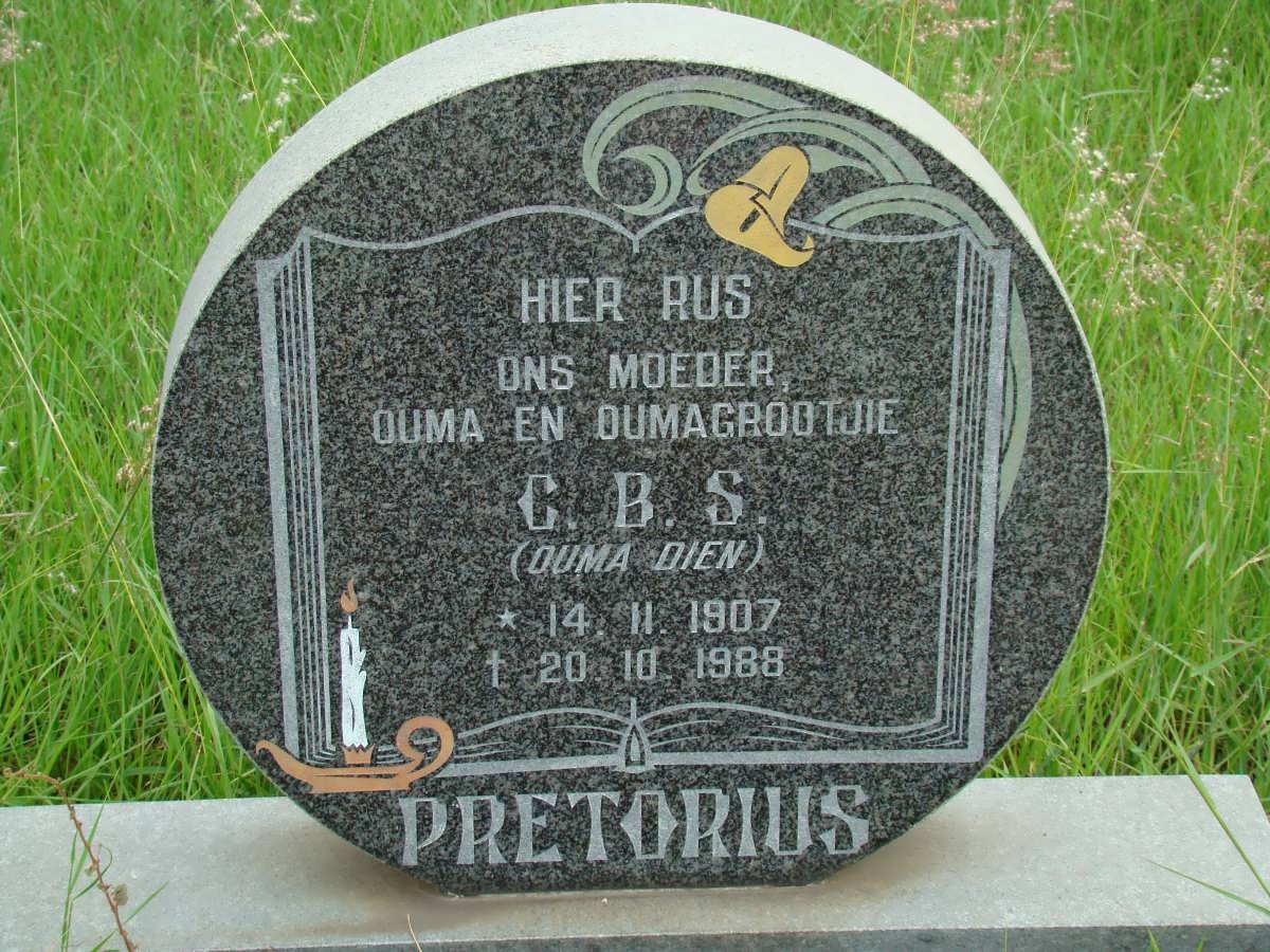 PRETORIUS G.B.S. 1907-1988