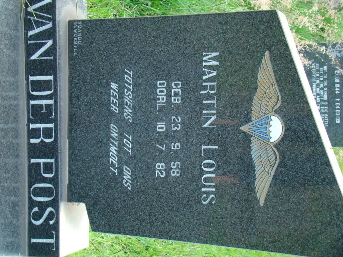 POST Martin Louis, van der 1958-1982