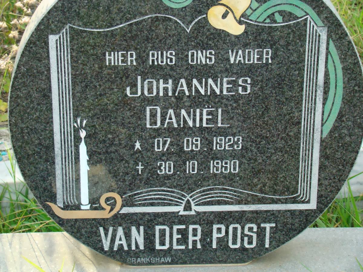 POST Johannes Daniel, van der 1923-1990
