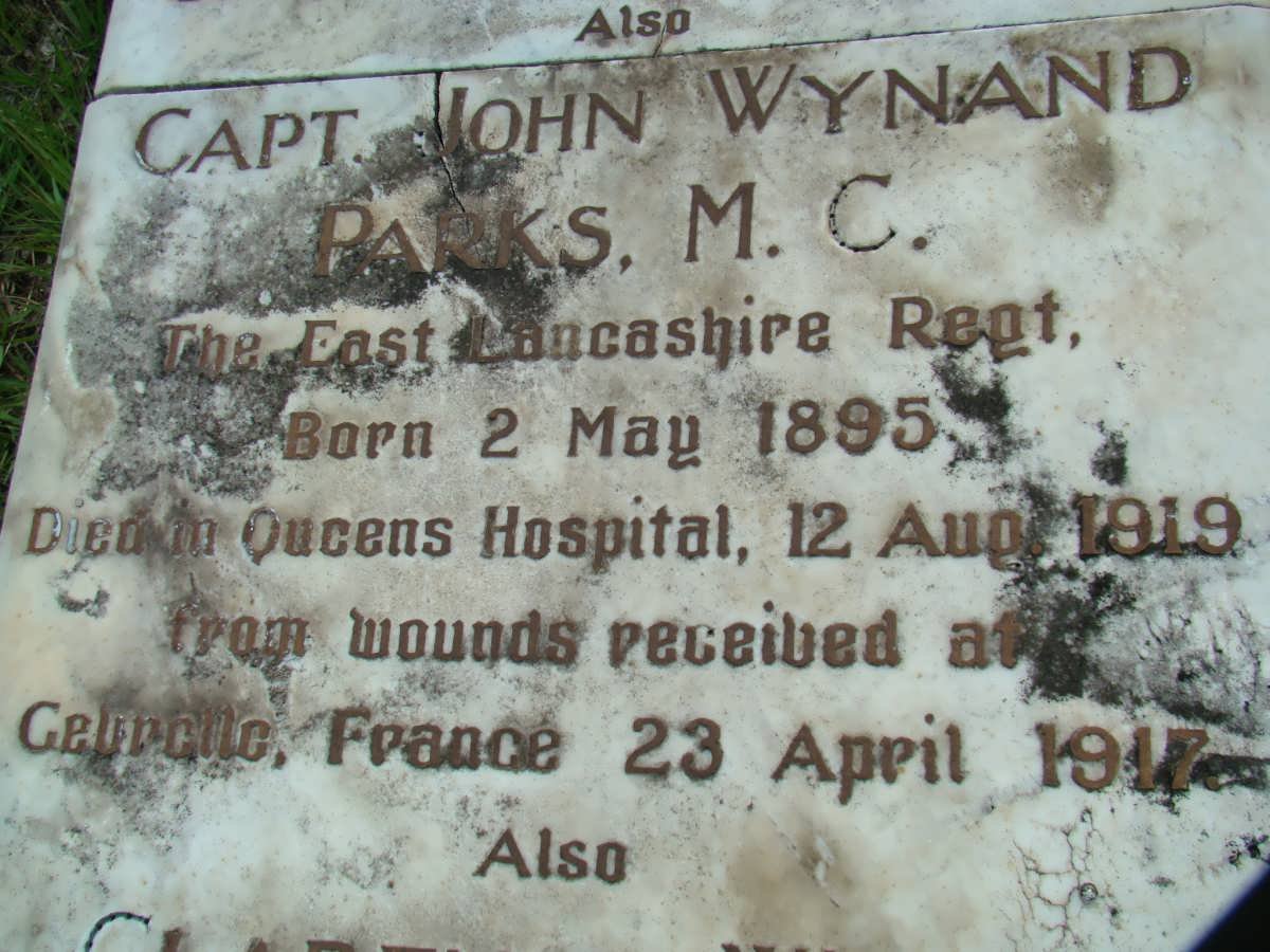 PARKS John Wynand 1895-1919
