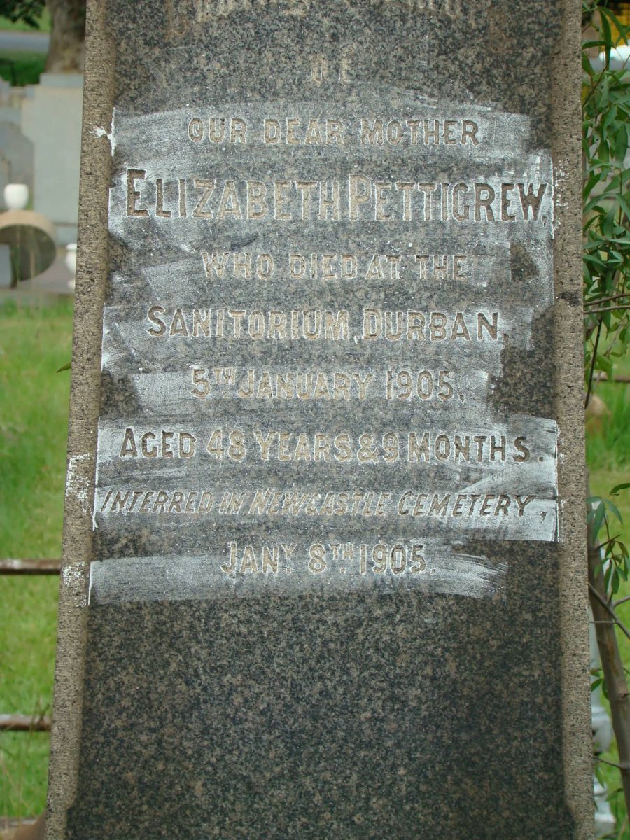 PETTIGREW Elizabeth -1905