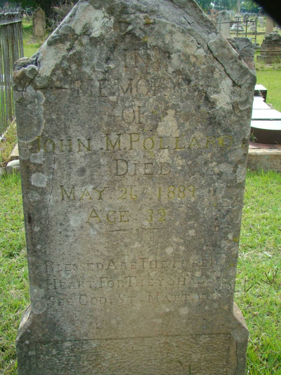 POLLARD John M. -1889