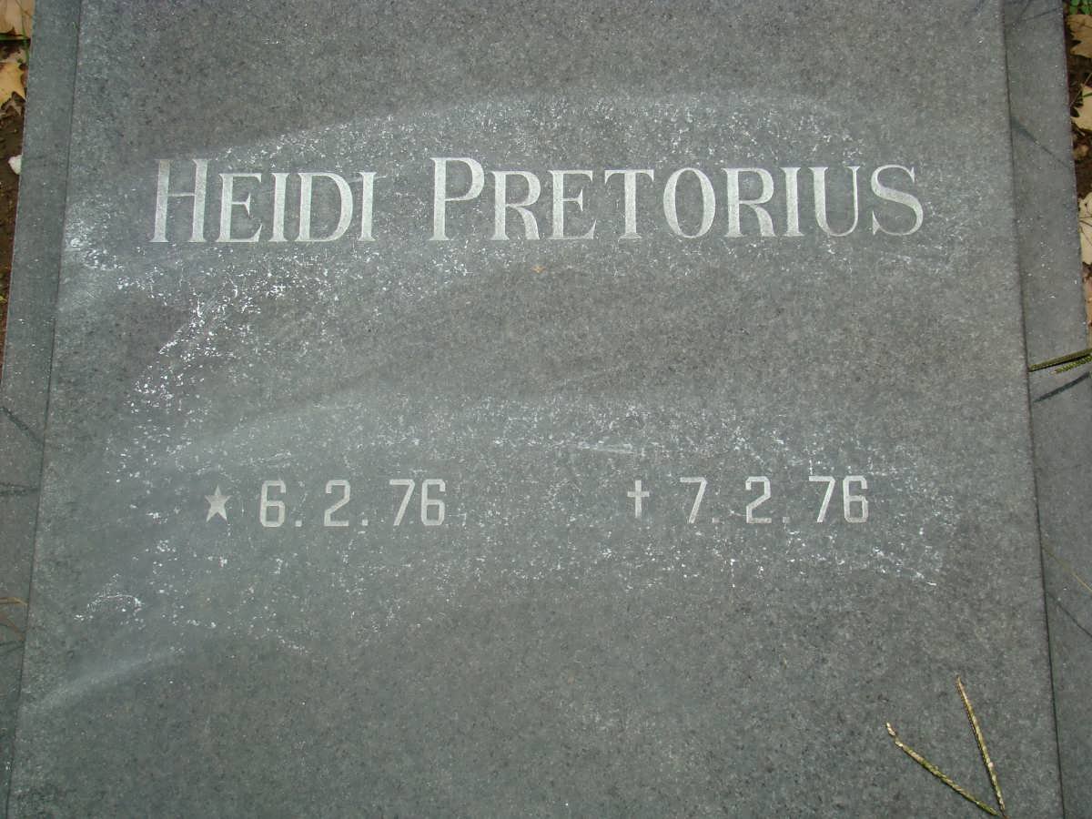 PRETORIUS Heidi 1976-1976