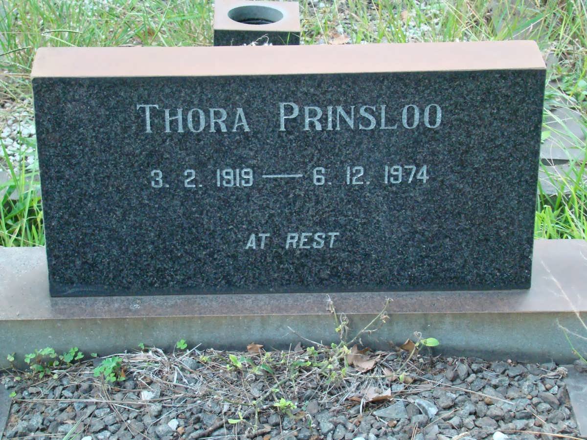 PRINSLOO Thora 1919-1974