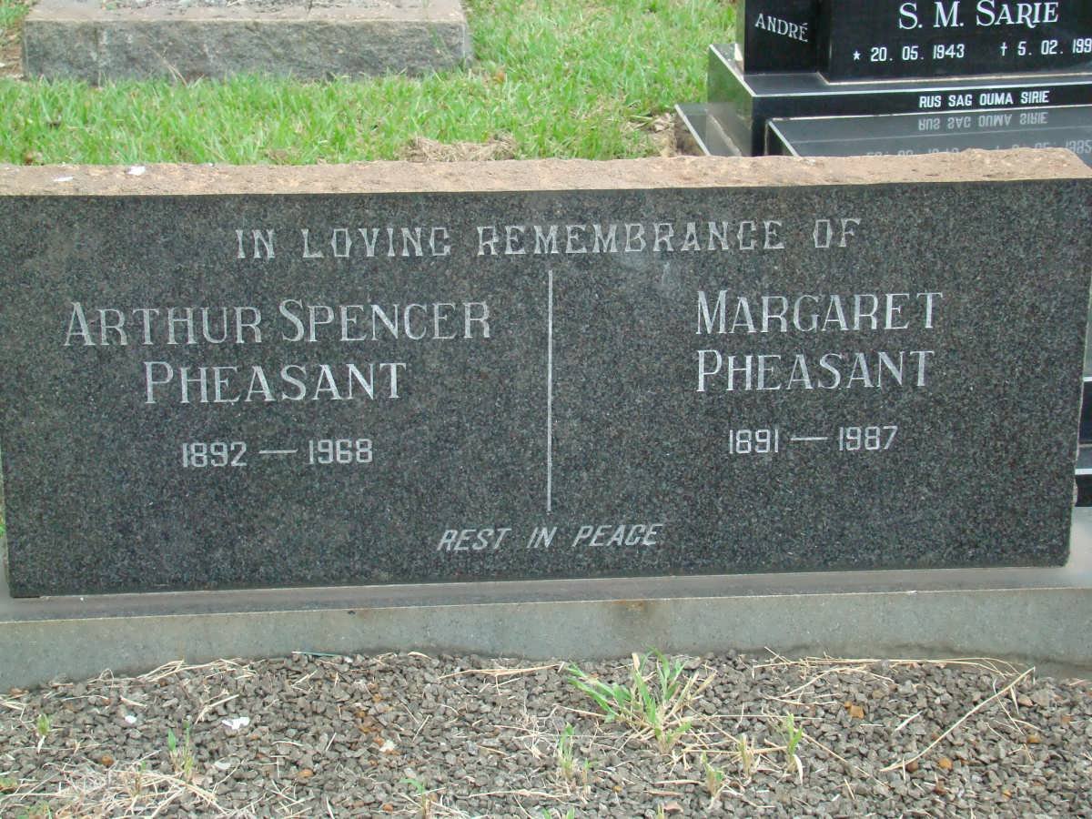 PHEASANT Arthur Spencer 1892-1968