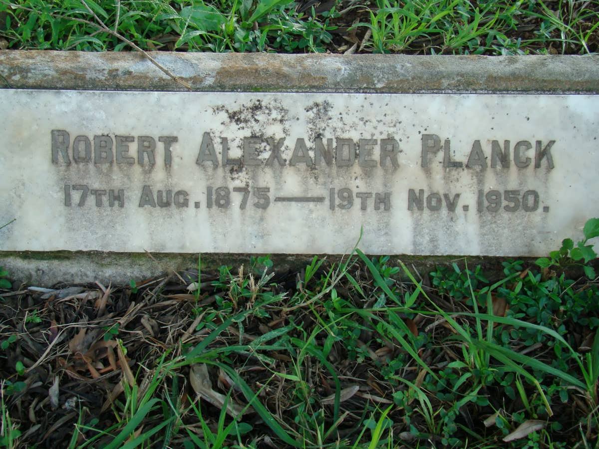 PLANCK Robert Alexander 1875-1950