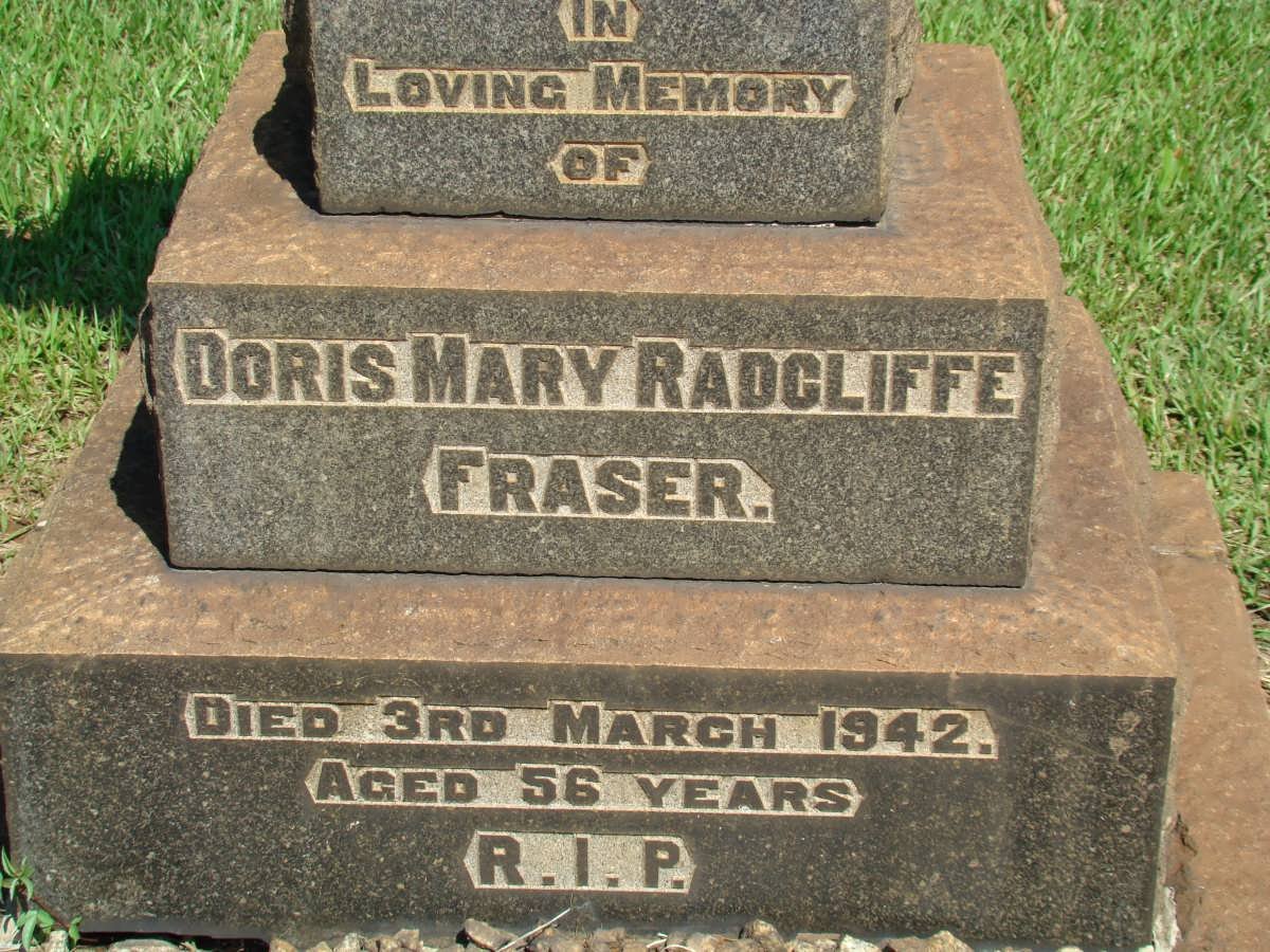 RADCLIFFE Doris Mary nee FRASER -1942
