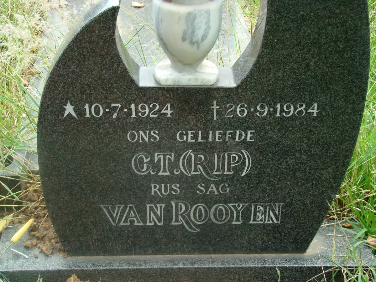 ROOYEN C.T., van 1924-1984