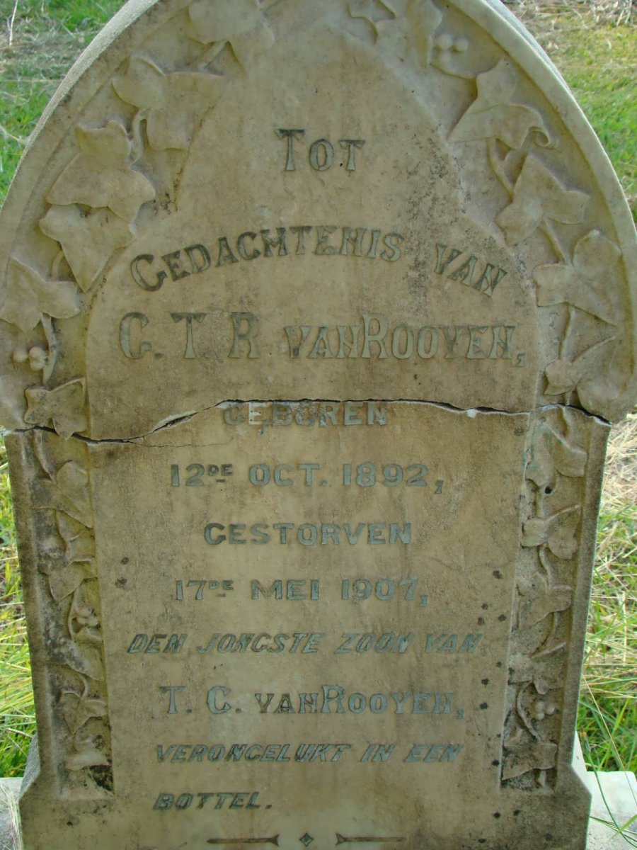 ROOYEN G.T.R., van 1892-1902