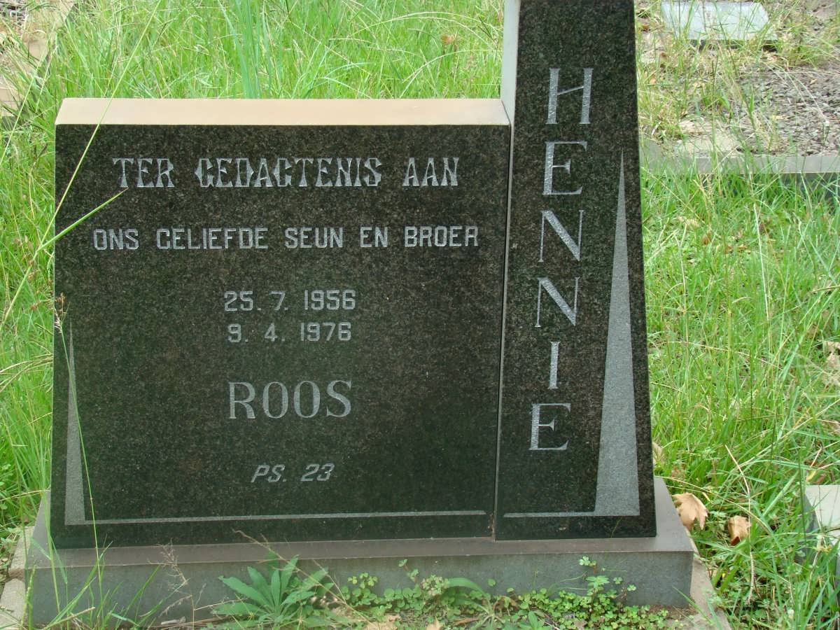 ROOS Hennie 1956-1976