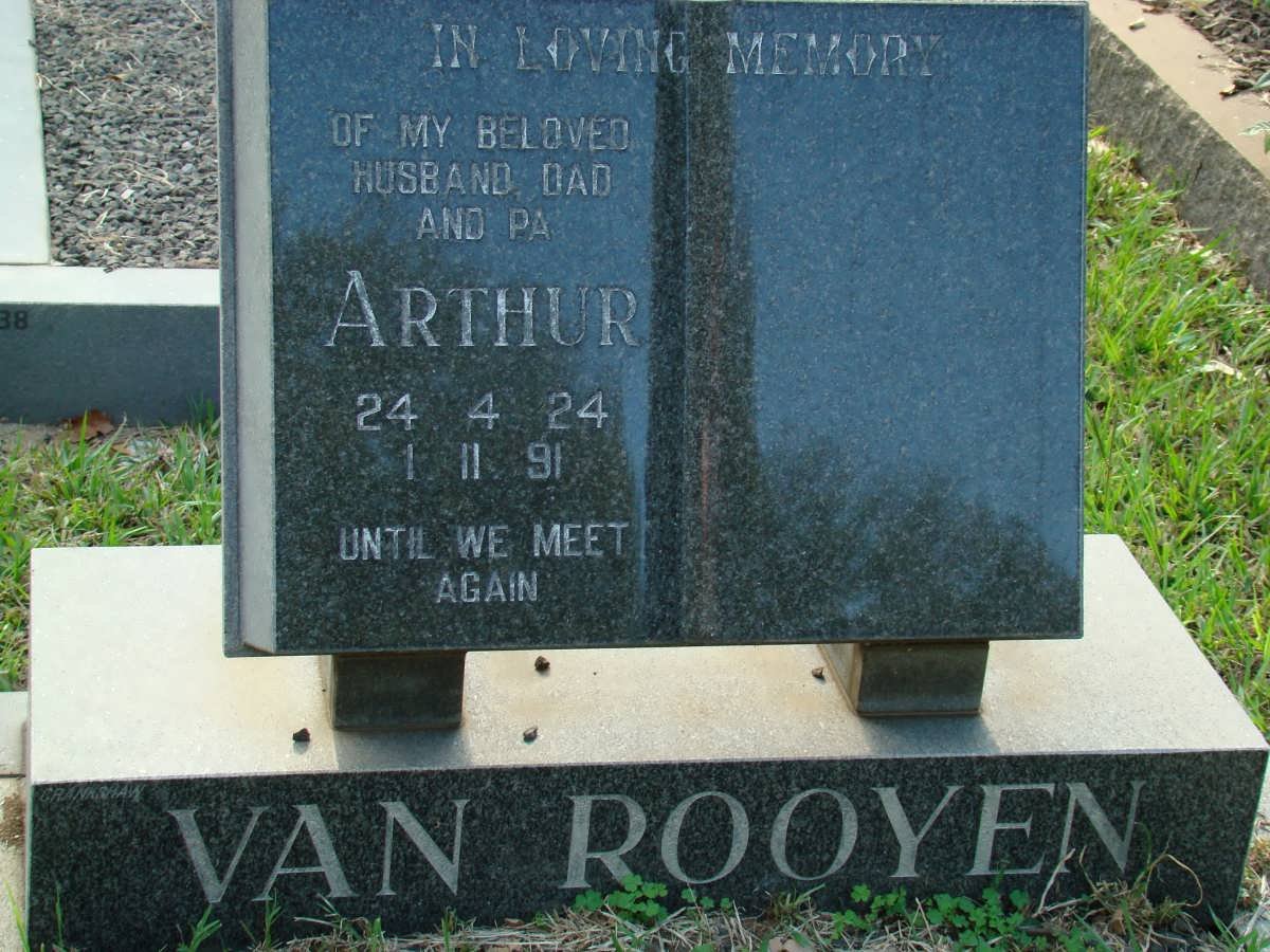 ROOYEN Arthur, van 1924-1991