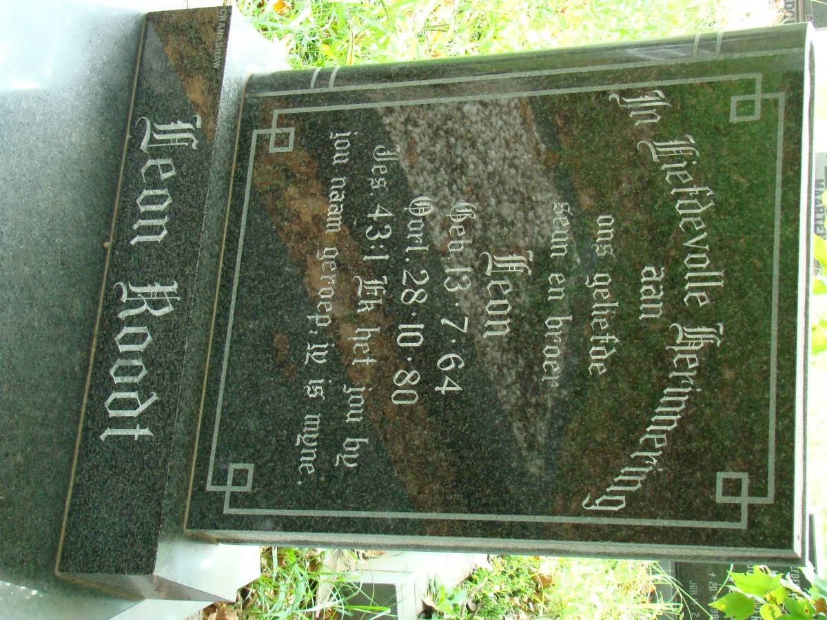 ROODT Leon 1964-1980