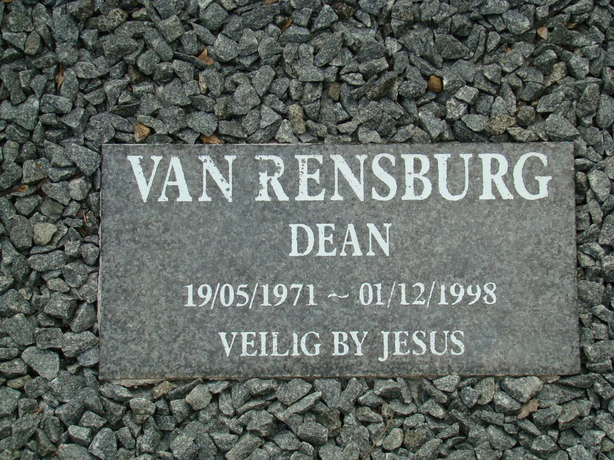 RENSBURG Dean, van 1971-1998