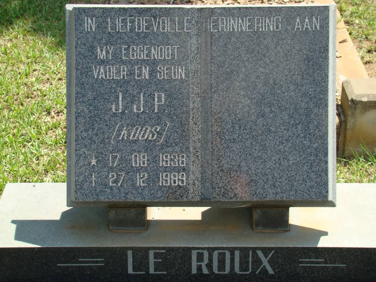 ROUX J.J.P., Le 1938-1989