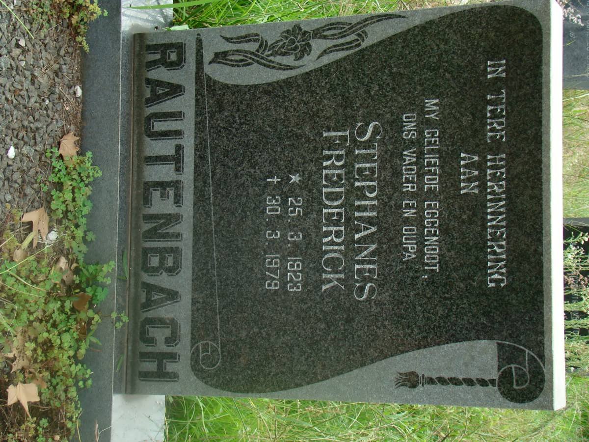 RAUBENHEIMER Stephanus Frederick 1923-1979