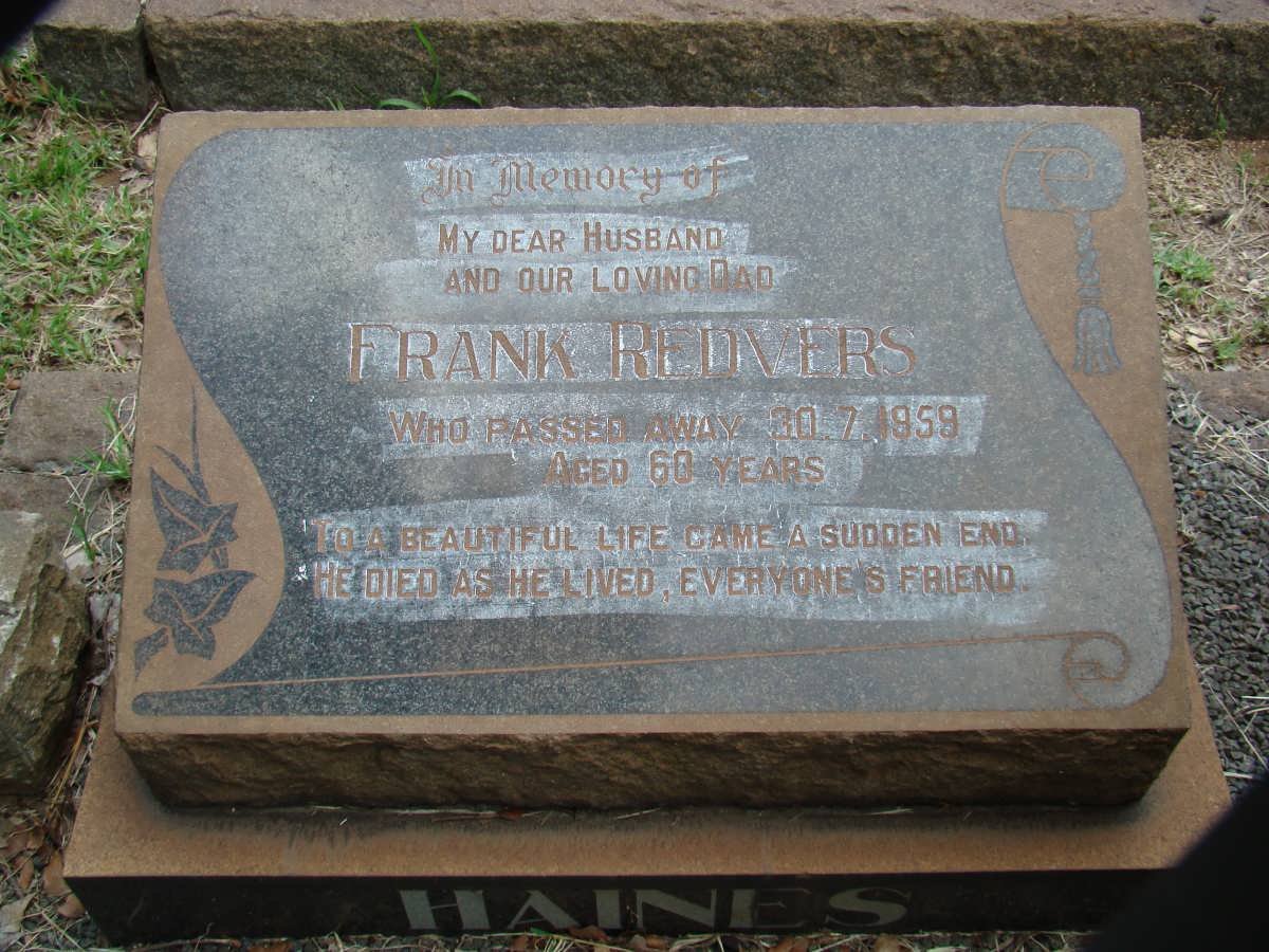 REDVERS Frank -1959