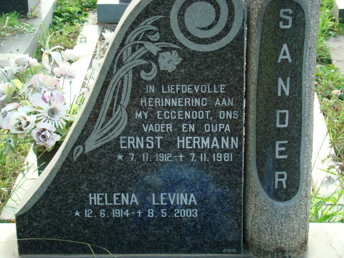 SANDER Ernst Hermann 1912-1981 &amp; Helena Levina 1914-2003