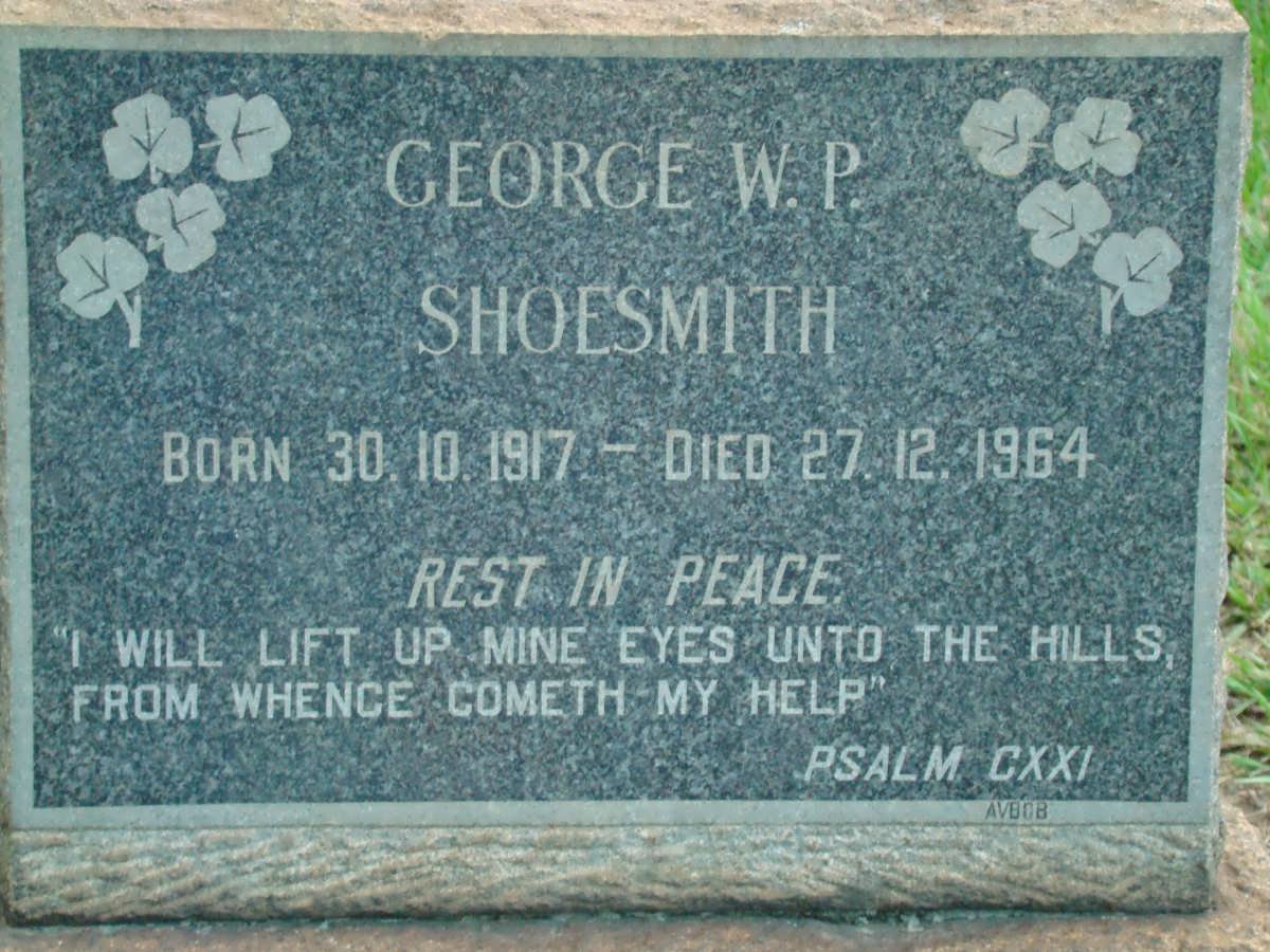 SHOESMITH George W.P. 1917-1964