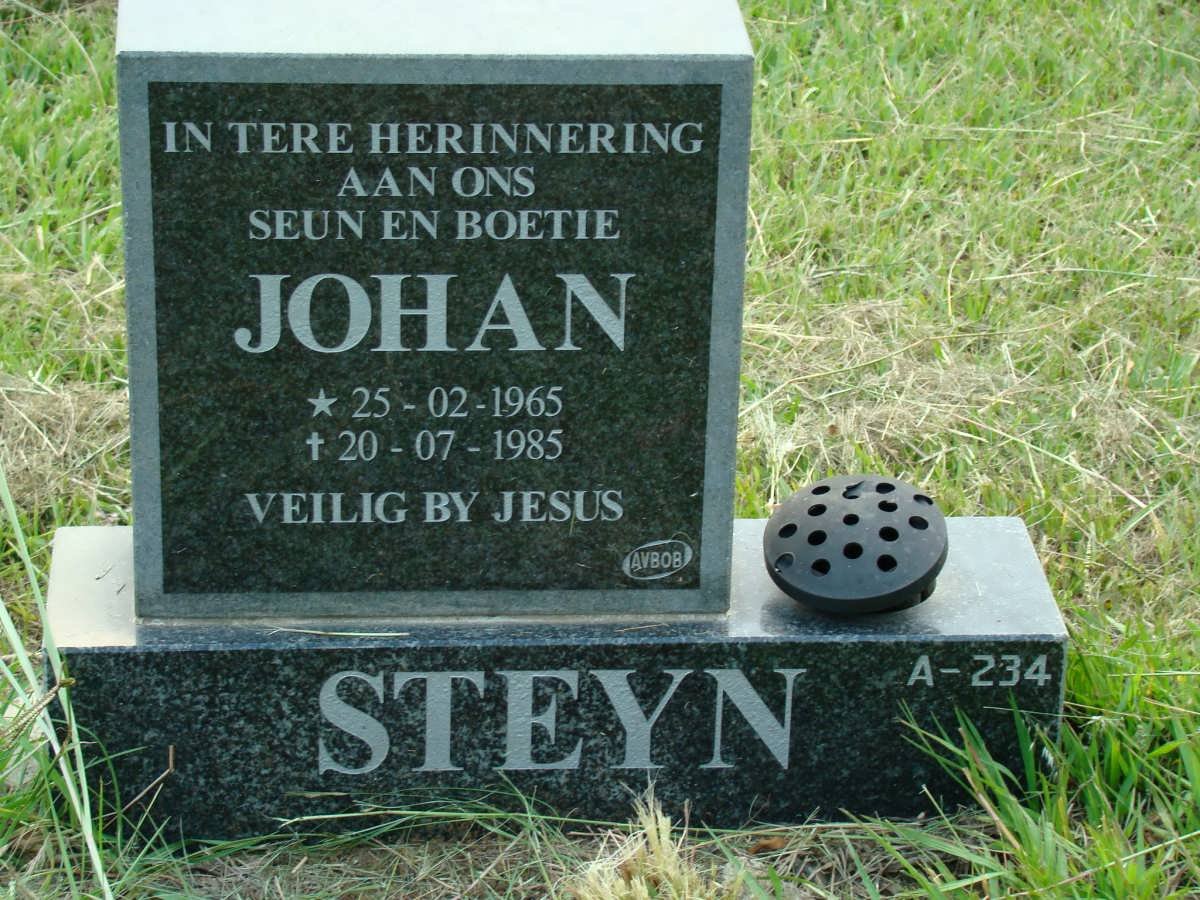 STEYN Johan 1965-1985