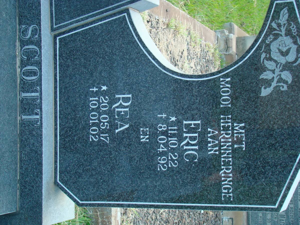 SCOTT Eric 1922-1992 &amp; Rea 1917-2002