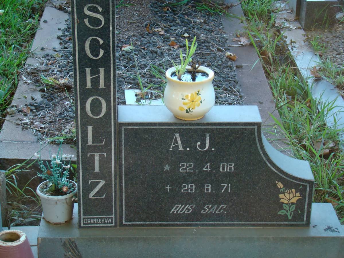 SCHOLTZ A.J. 1908-1971