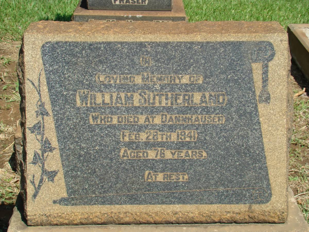 SUTHERLAND William -1941