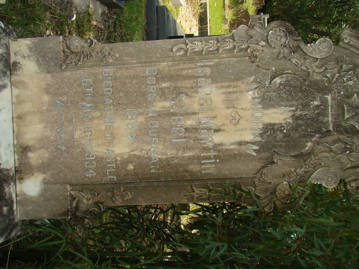 STEEL Isabel nee MARTIN 1854-1934