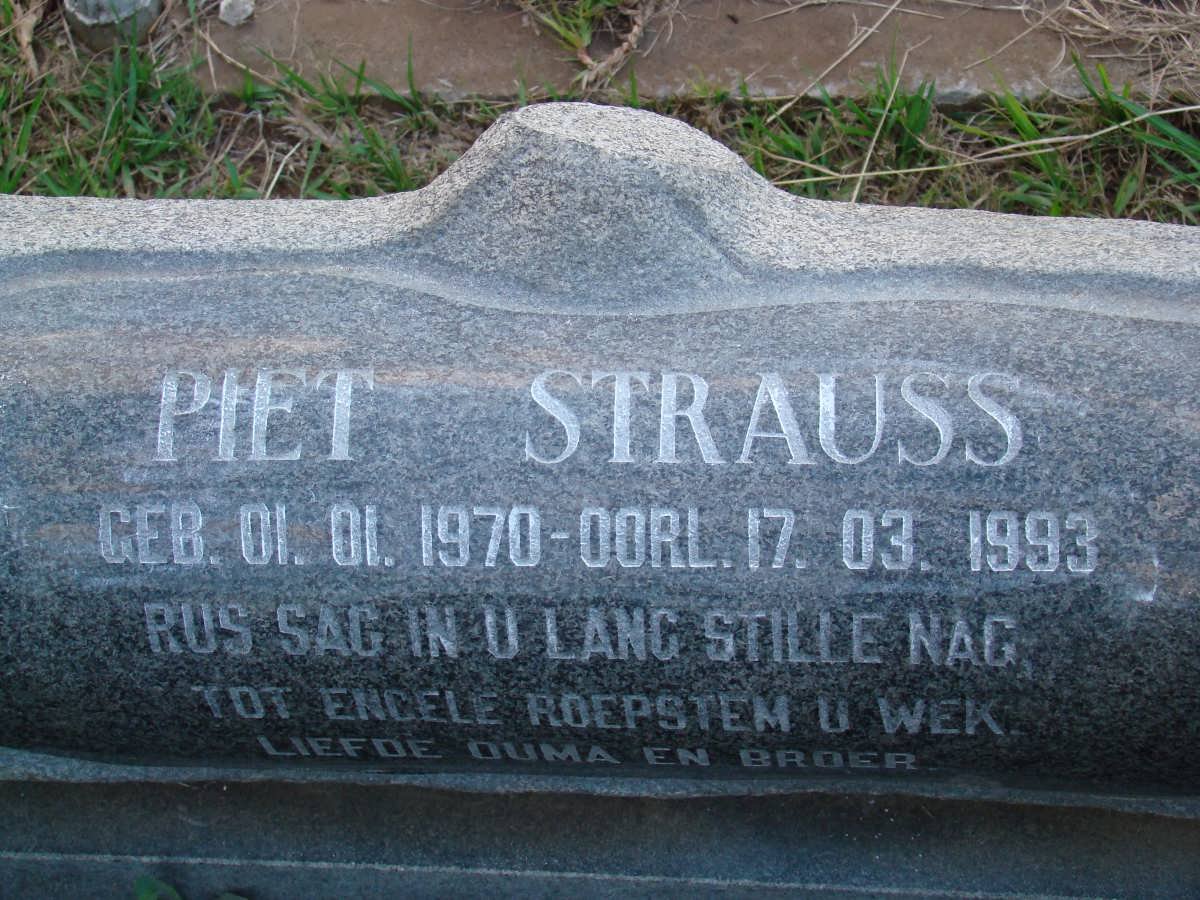 STRAUSS Piet 1970-1993