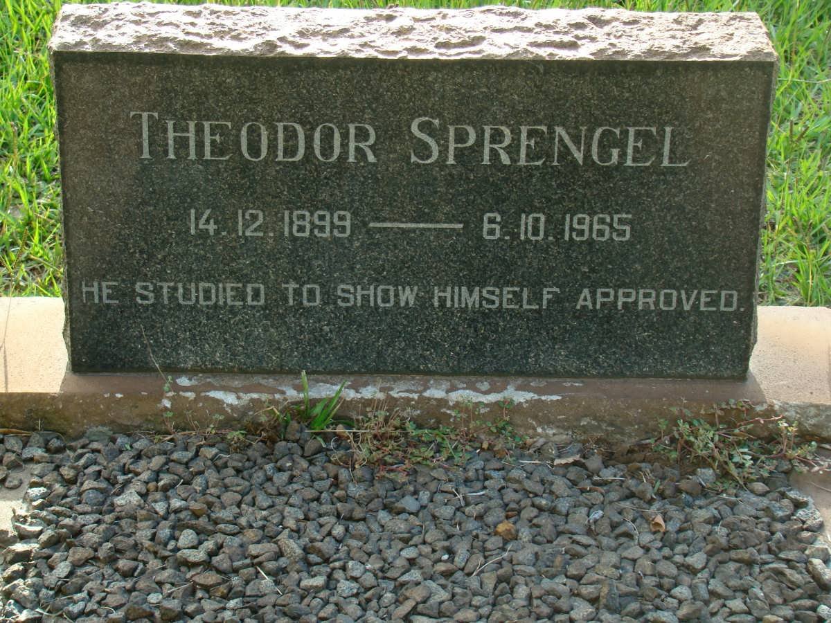 SPRENGEL Theodor 1899-1965