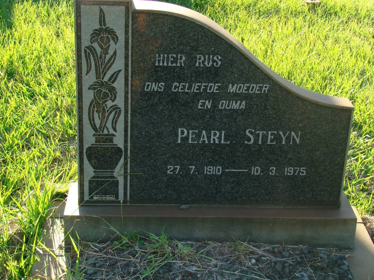 STEYN Pearl 1910-1975