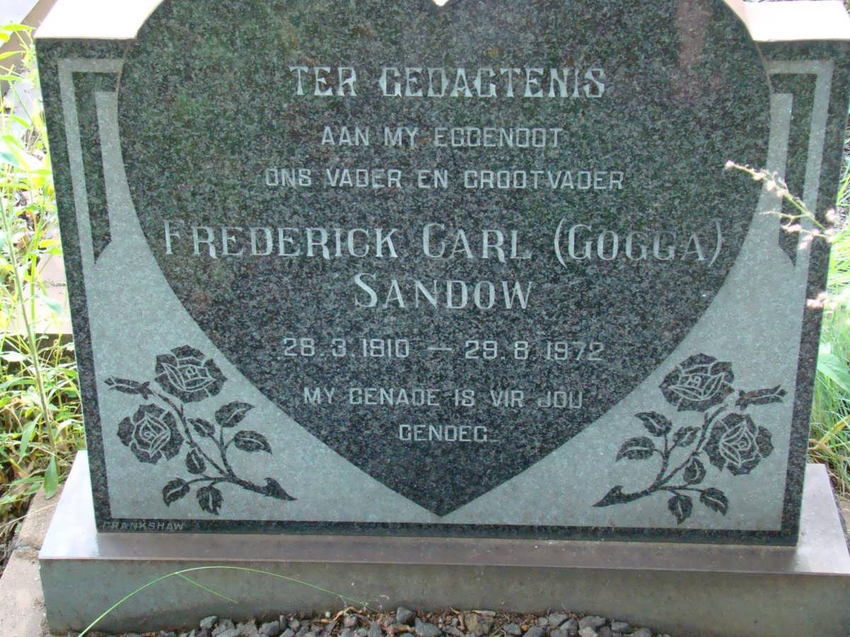 SANDOW Frederick Carl 1910-1972