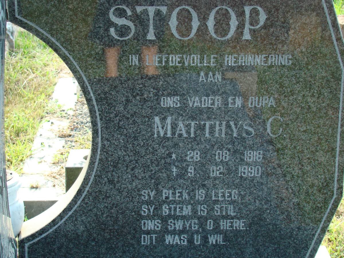 STOOP Matthys C. 1916-1990