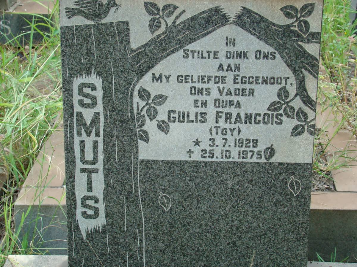 SMUTS Gulis Francois 1928-1975