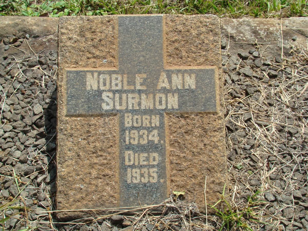 SURMON Noble Ann 1934-1935