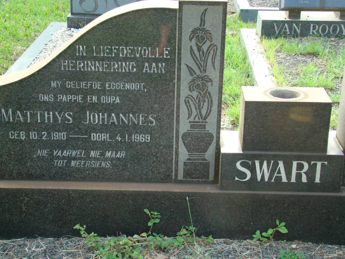 SWART Matthys Johannes 1910-1969 & Anna Johanna 1904-1996 _1