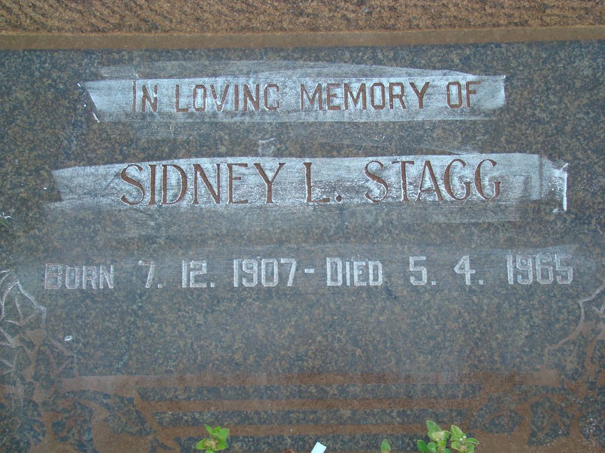 STAGG Sidney L. 1907-1965