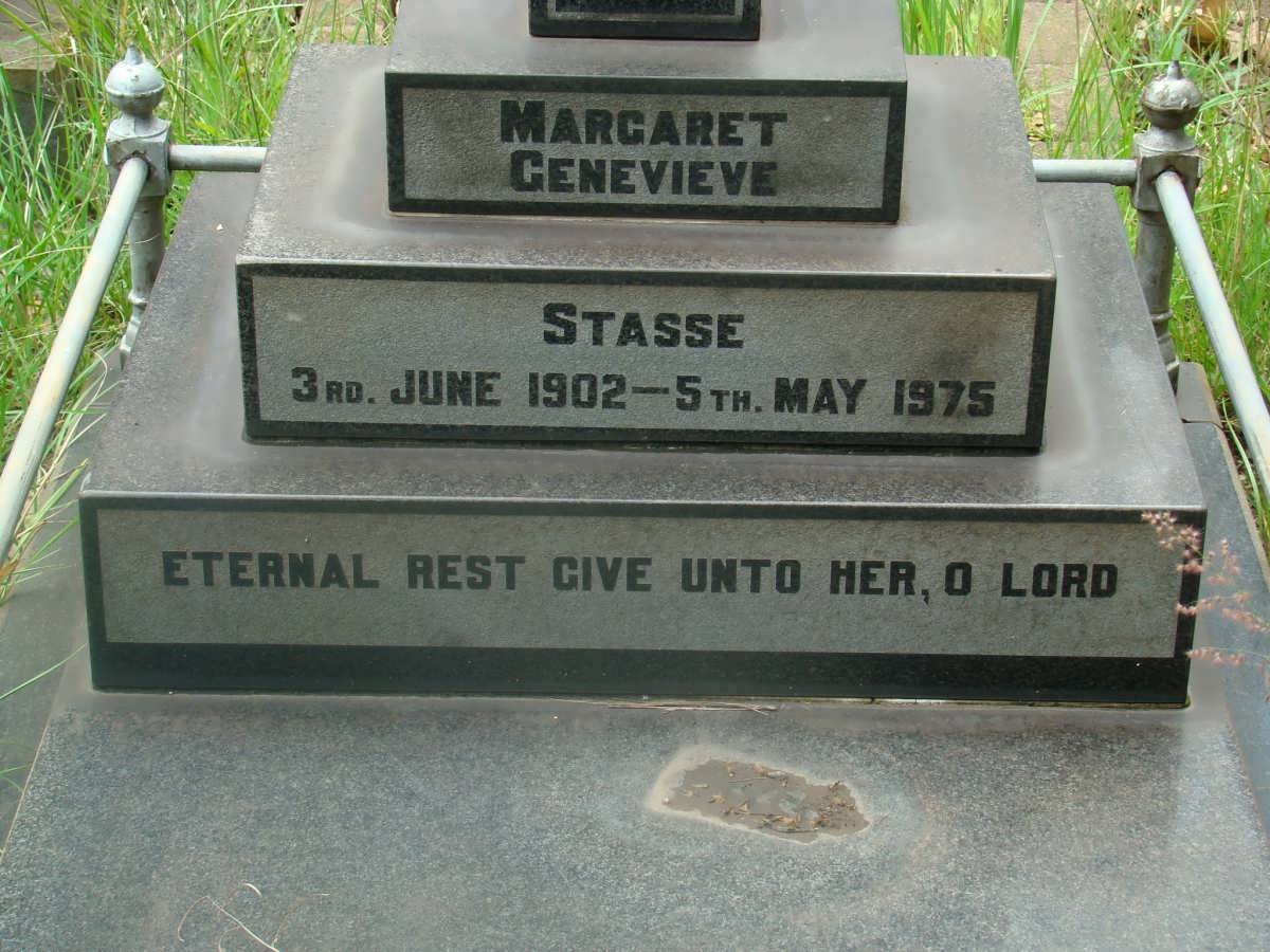 STASSE Margaret Genevieve 1902-1975