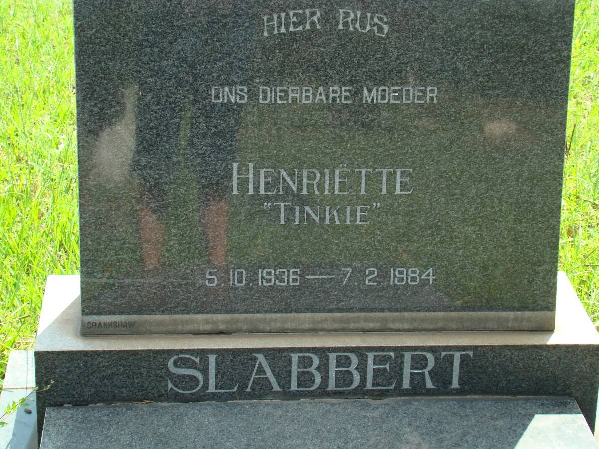 SLABBERT Henriette 1936-1984