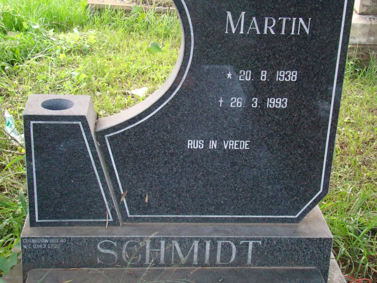 SCHMIDT Martin 1938-1993
