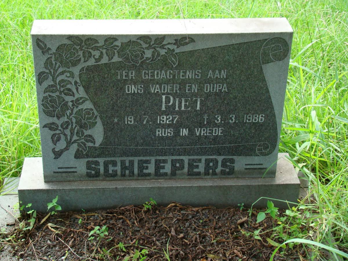 SCHEEPERS Piet 1927-1986
