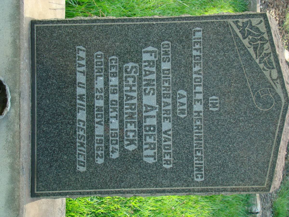 SCHARNECK Frans Albert 1904-1962