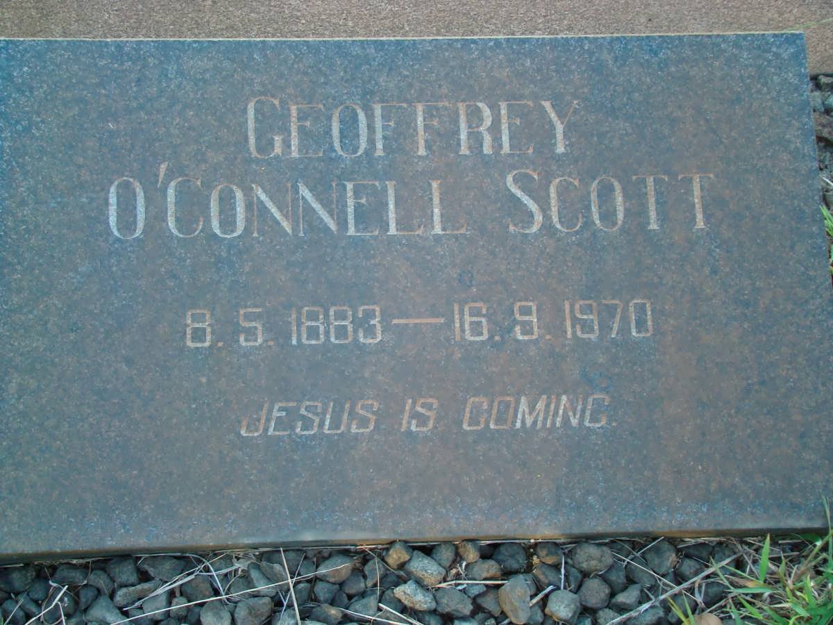 SCOTT Geoffrey O'Connell 1883-1970