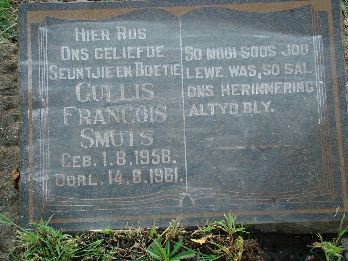SMUTS Gullis Francois 1958-1961
