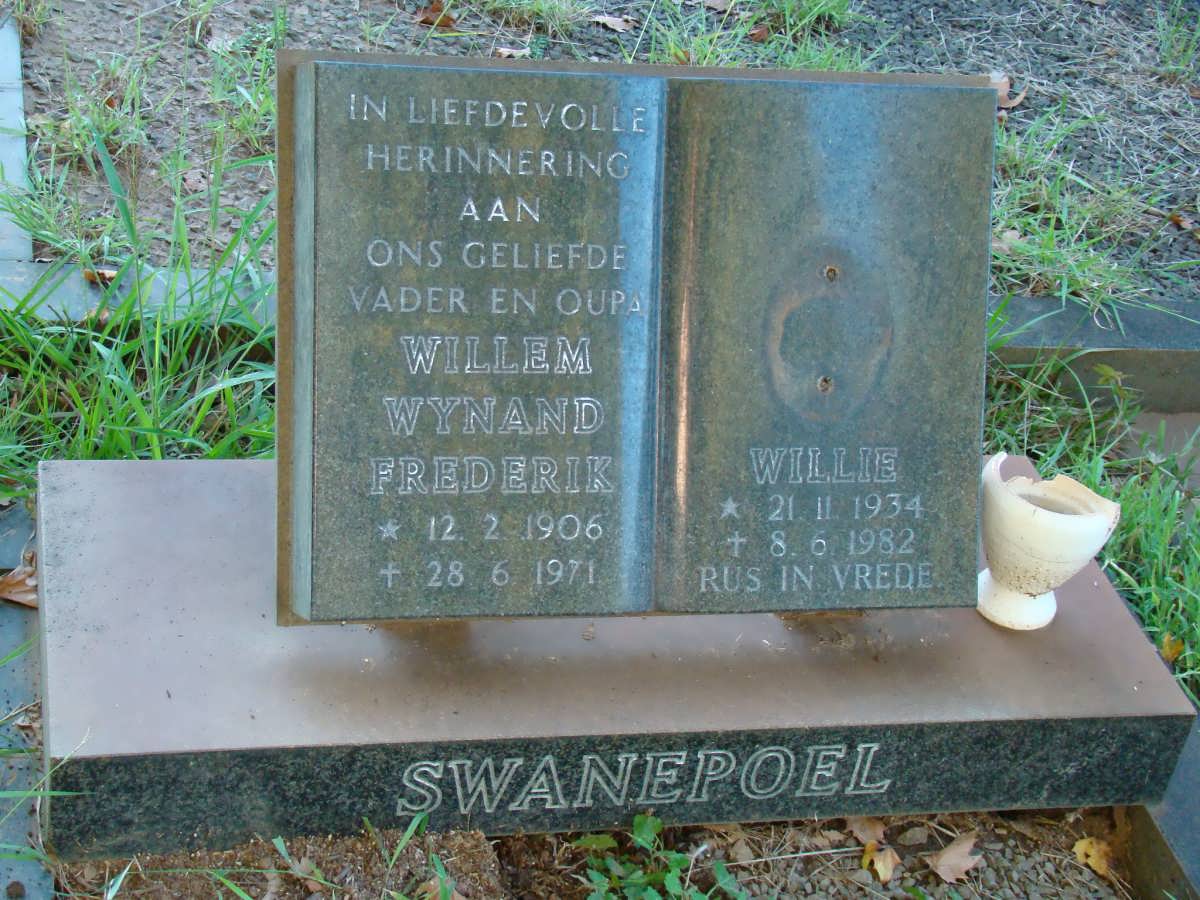 SWANEPOEL Willem Wynand Frederik 1906-1971