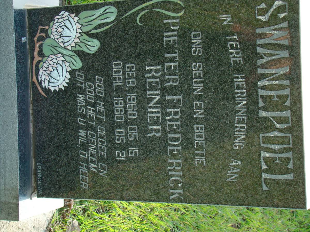 SWANEPOEL Pieter Frederick Reinier 1960-1960