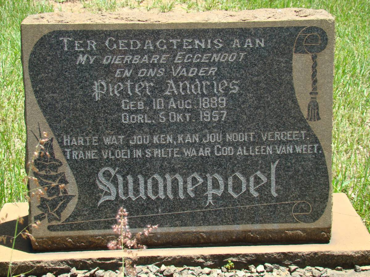 SWANEPOEL Pieter Andries 1889-1957
